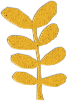 Abstract Paper Cut-Out Leaf